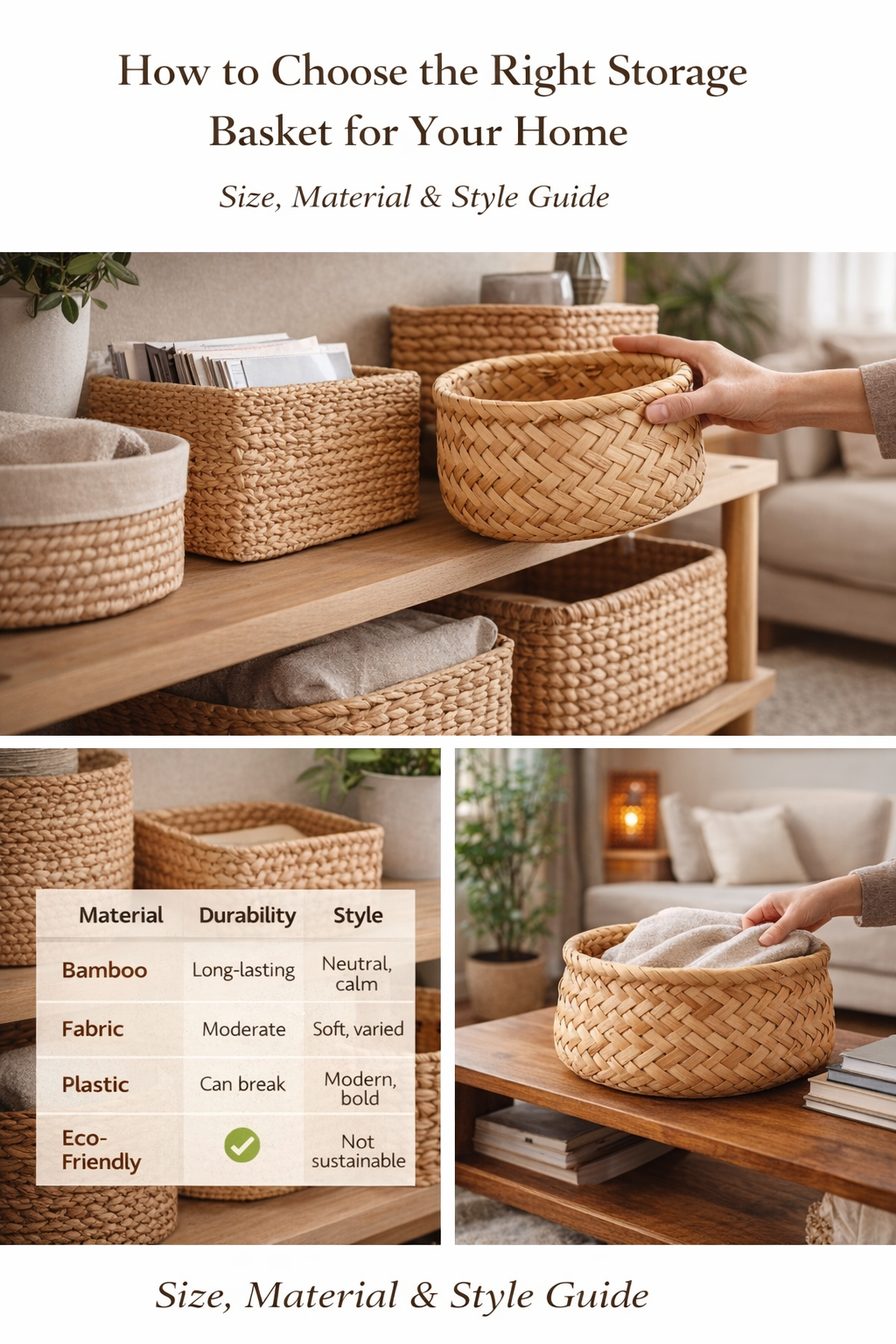 How to Choose the Right Storage Basket for Your Home