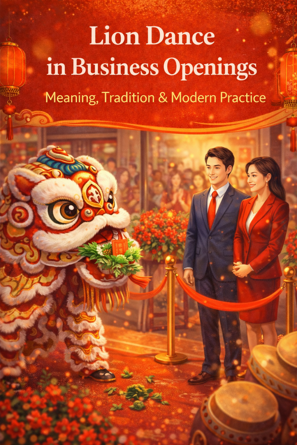 Lion Dance in Business Openings